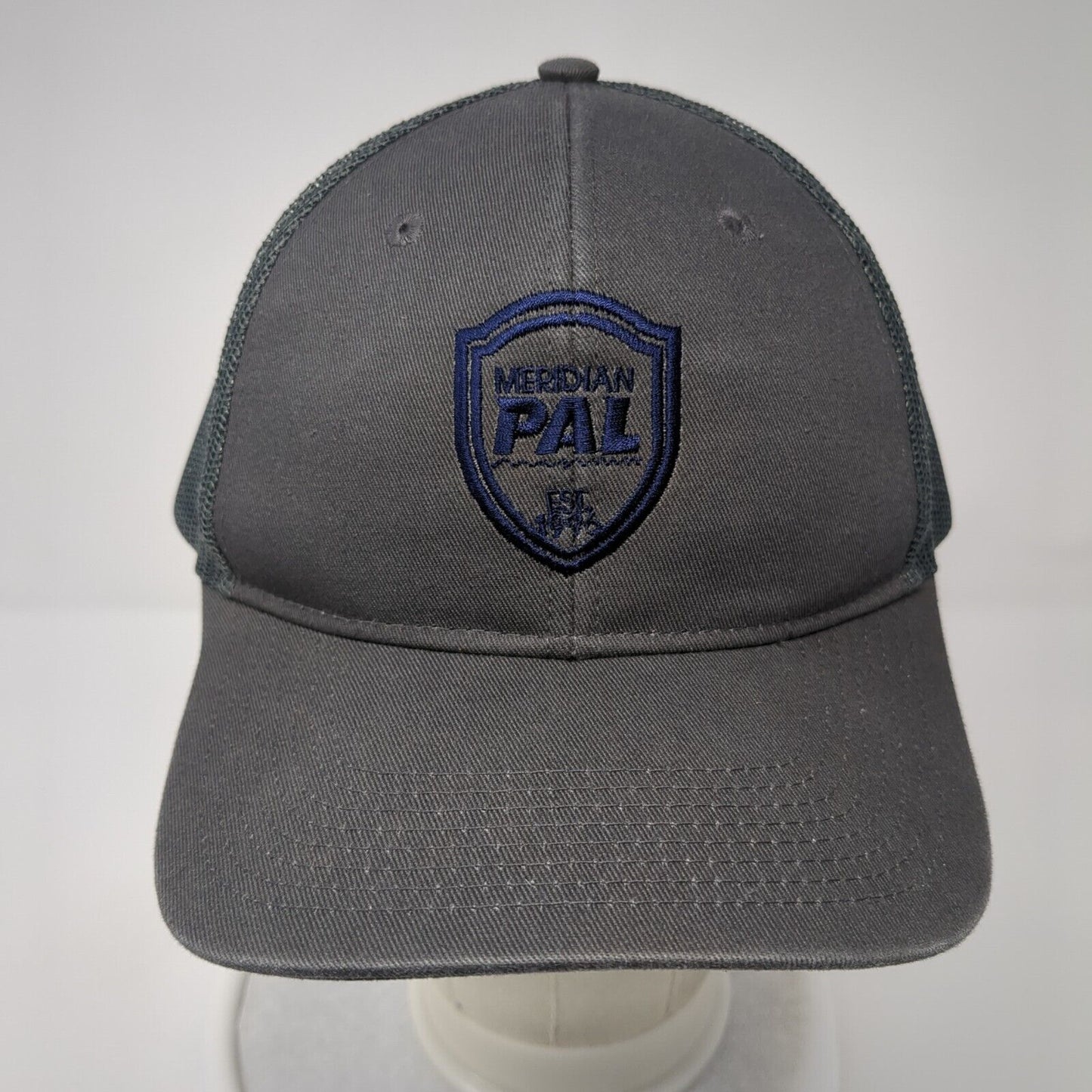 Meridian Pal Est 1996 Snapback Trucker Hat Gray OS Mesh Back Port Authority