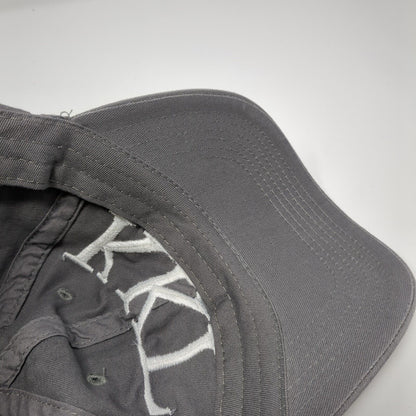 KKT Kappa Kappa Gamma Baseball Cap Gray One Size Adjustable Embroidered 6 Panel