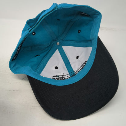 Outdoor Cap Blue OSFM Reef Runner Fishing Lures Contrast Strapback Baseball Hat