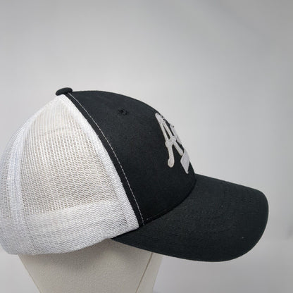 Aero Cali Est. 1987 Snapback Trucker Hat Black One Size Adjustable Mesh Back