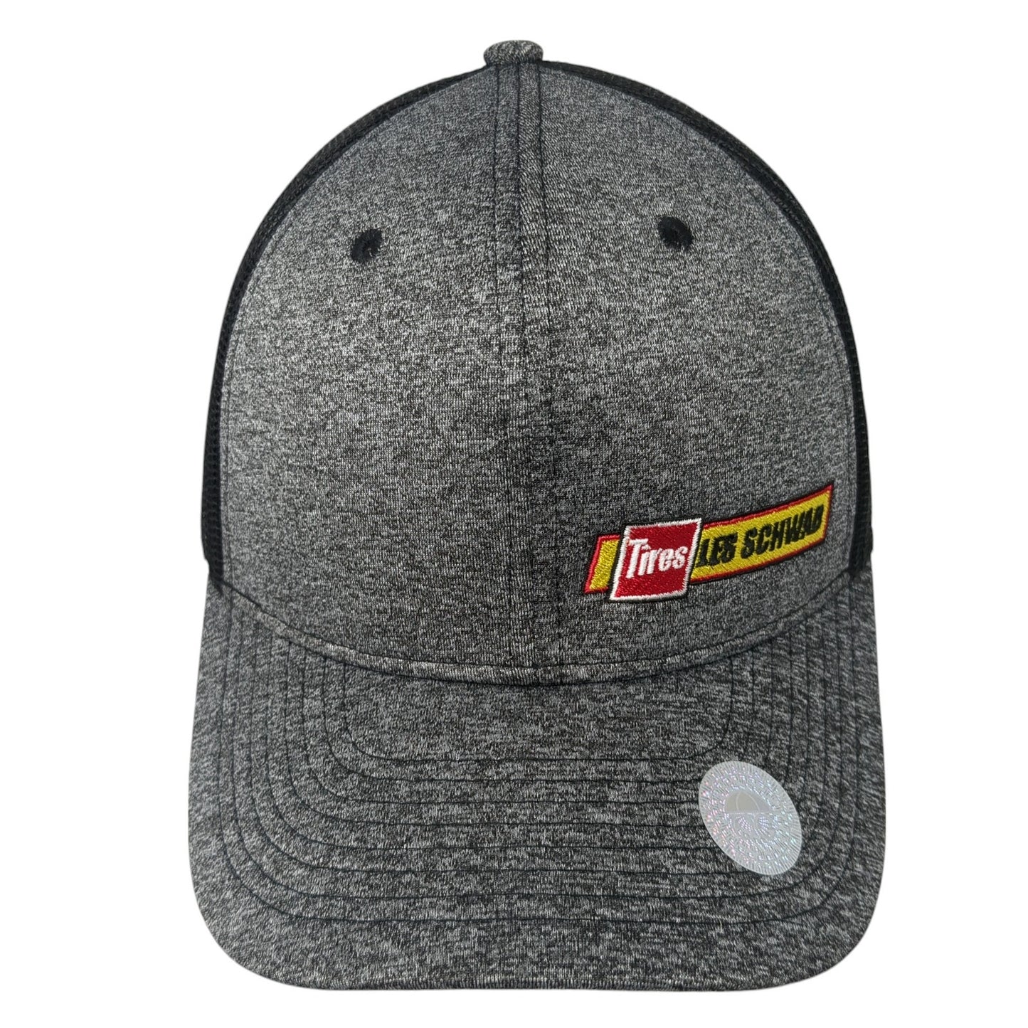 Les Schwab Tires Snapback Mesh Back Trucker Hat Gray One Size Colorblock
