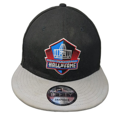 New Era 9Fifty Pro Football Hall of Fame Canton Ohio Snapback Hat Black Gray