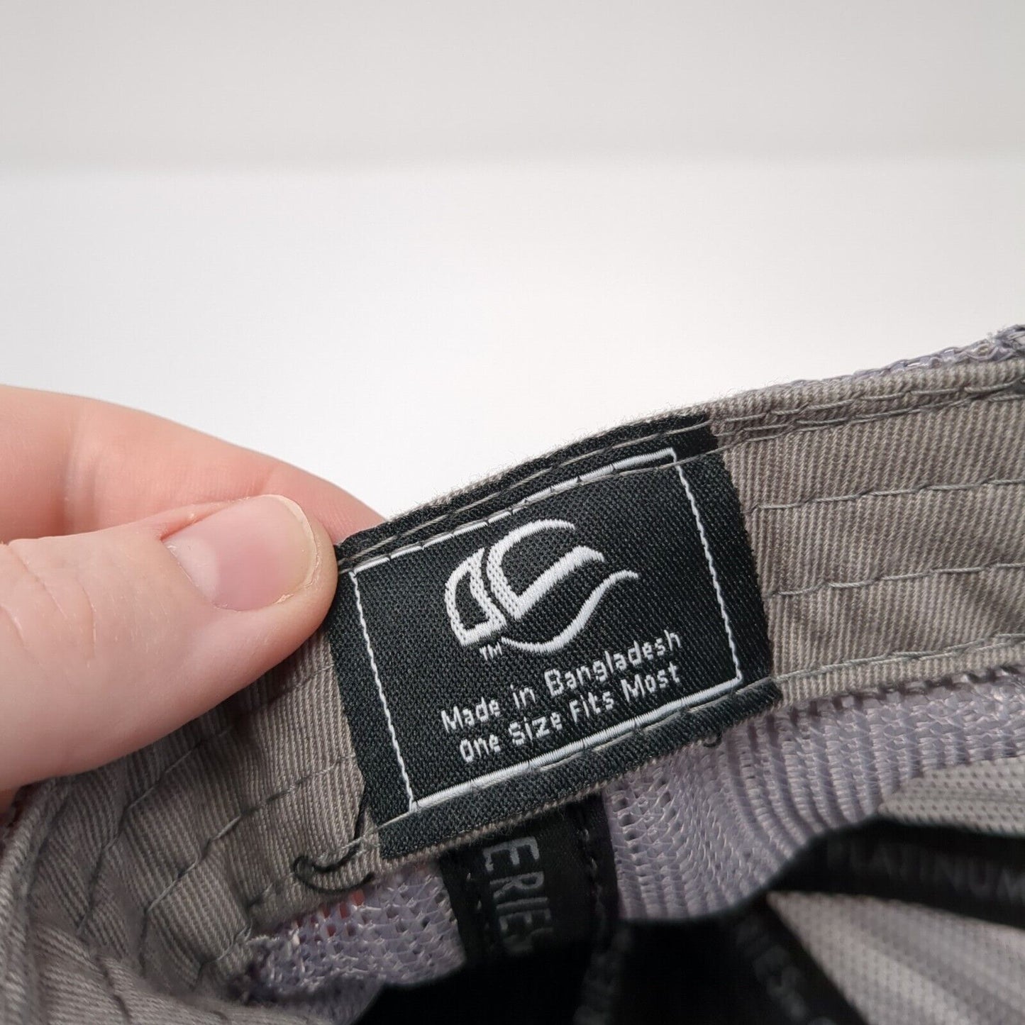 IntelliGen Strapback Trucker Hat Black One Size Adjustable Mesh Back Outdoor Cap