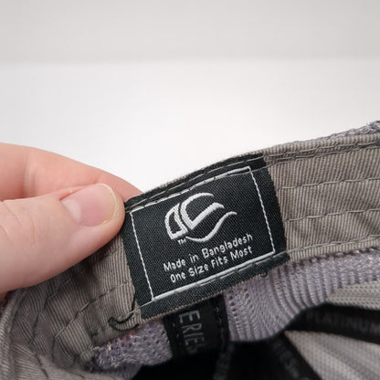 IntelliGen Strapback Trucker Hat Black One Size Adjustable Mesh Back Outdoor Cap