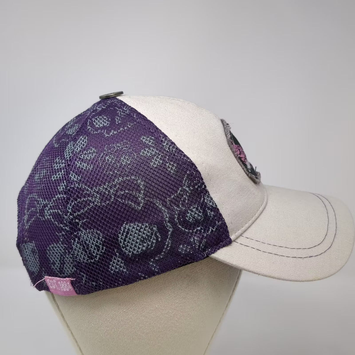 Winchester Mystery House Immortal Beloved Gray Purple Mesh Trucker Hat One Size