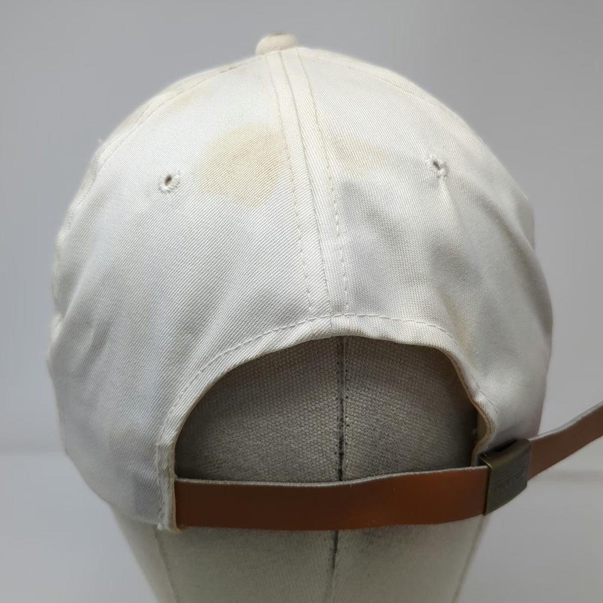 YoungAn Hat 5 Panel White One Size PVI Water Heaters Boilers Rope Leather Strap