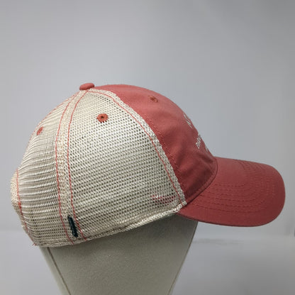 Legacy Trucker Hat Red Beige One Size Atlantis Paradise Island Bahamas Palm Tree