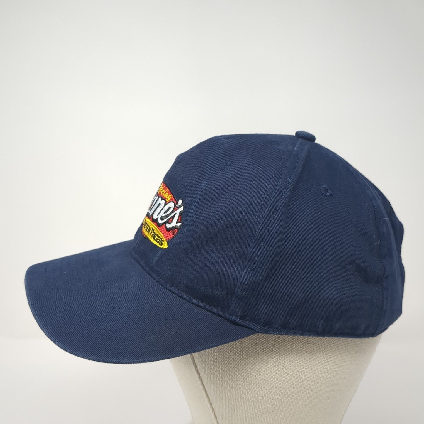 Raising Cane's Chicken Finger Baseball Cap Blue One Size Adjustable Embroidered