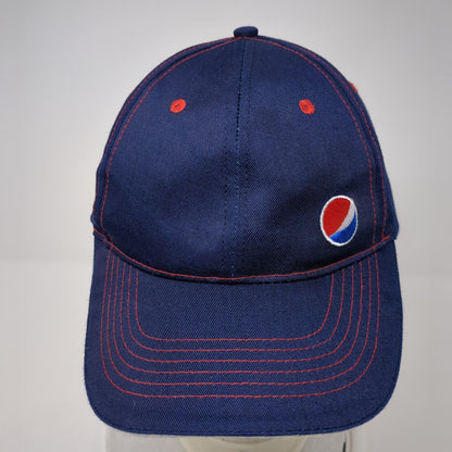 Pepsi Strapback Hat Blue One Size Adjustable Embroidered 6 Panel Soda Gear