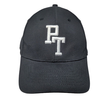 PT Poker Fitted Hat Black L/XL Embroidered 6 Panel NU-Fit Patent by KC Caps