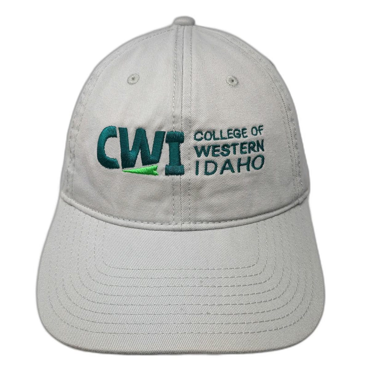 The Game Baseball Cap Gray One Size Slideback College of Western Idaho CWI Hat