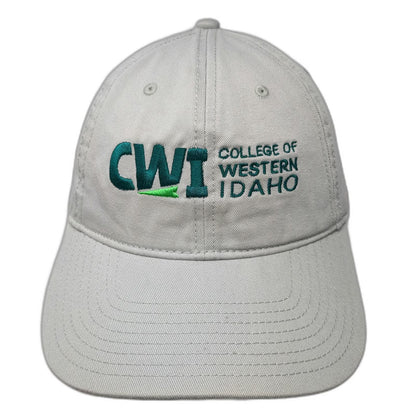 The Game Baseball Cap Gray One Size Slideback College of Western Idaho CWI Hat