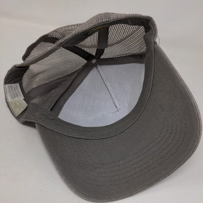 Bass Pro Shops Snapback Trucker Hat Gray OSFM Adjustable Mesh Back Gone Fishing