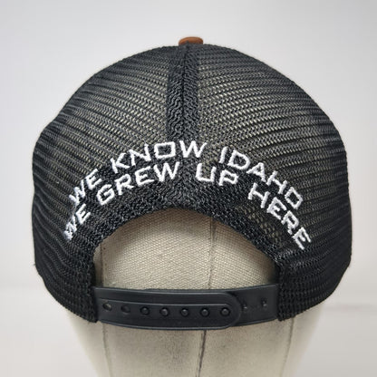Buck's Bags Brown One Size Trucker Hat Farm Bureau Insurance Idaho Cork Mesh