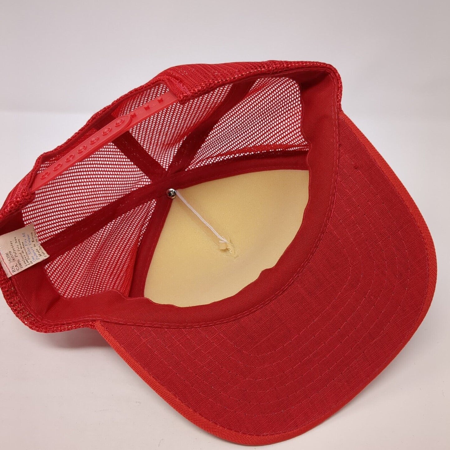 Homelite Jacobsen Snapback Trucker Hat Red OS Adjustable Mesh Back 6 Panel