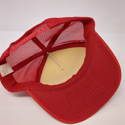Homelite Jacobsen Snapback Trucker Hat Red OS Adjustable Mesh Back 6 Panel