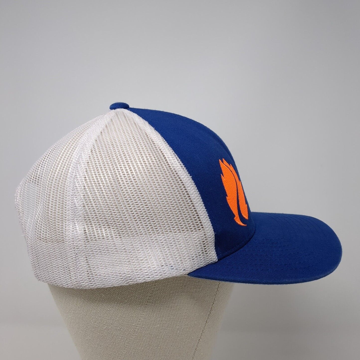 Hop Valley Brewing Co. Snapback Trucker Hat Blue One Size Adjustable Mesh Back