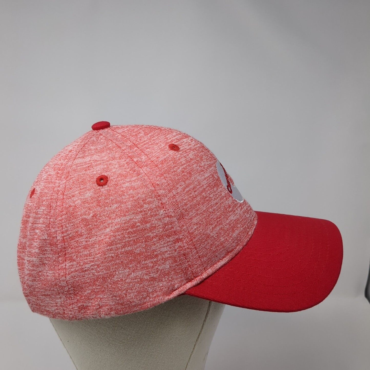 Cummins Snapback Hat Red One Size Adjustable Embroidered Vent Holes