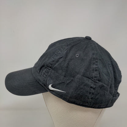 Furman Slideback Hat Black OSFM Embroidered Nike Heritage86 Dri-Fit