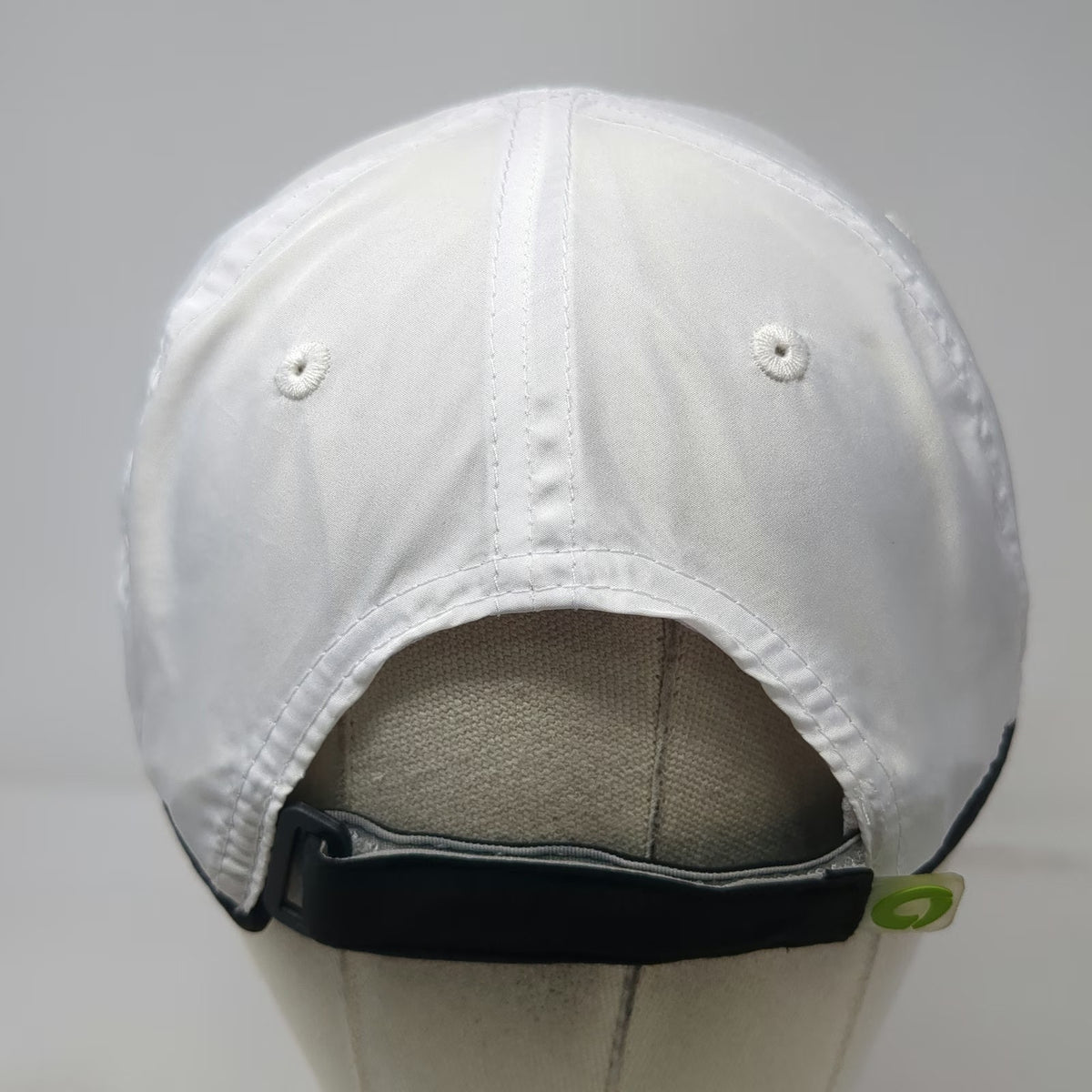 Greenlayer Major League Triathlon Hat White Baseball Cap OS Slideback Shield