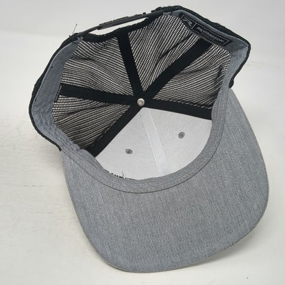 Richardson Trucker Hat Gray One Size Mesh Back Snapback Silver Creek Logo