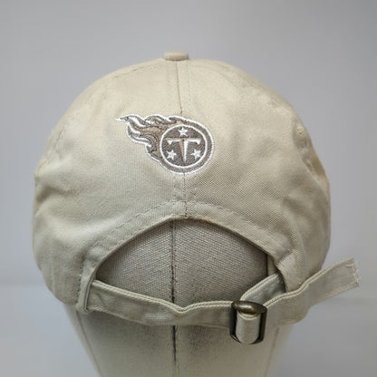 New Era Tennessee Titans NFL Beige One Size Hat Cap Slideback Cotton Made USA