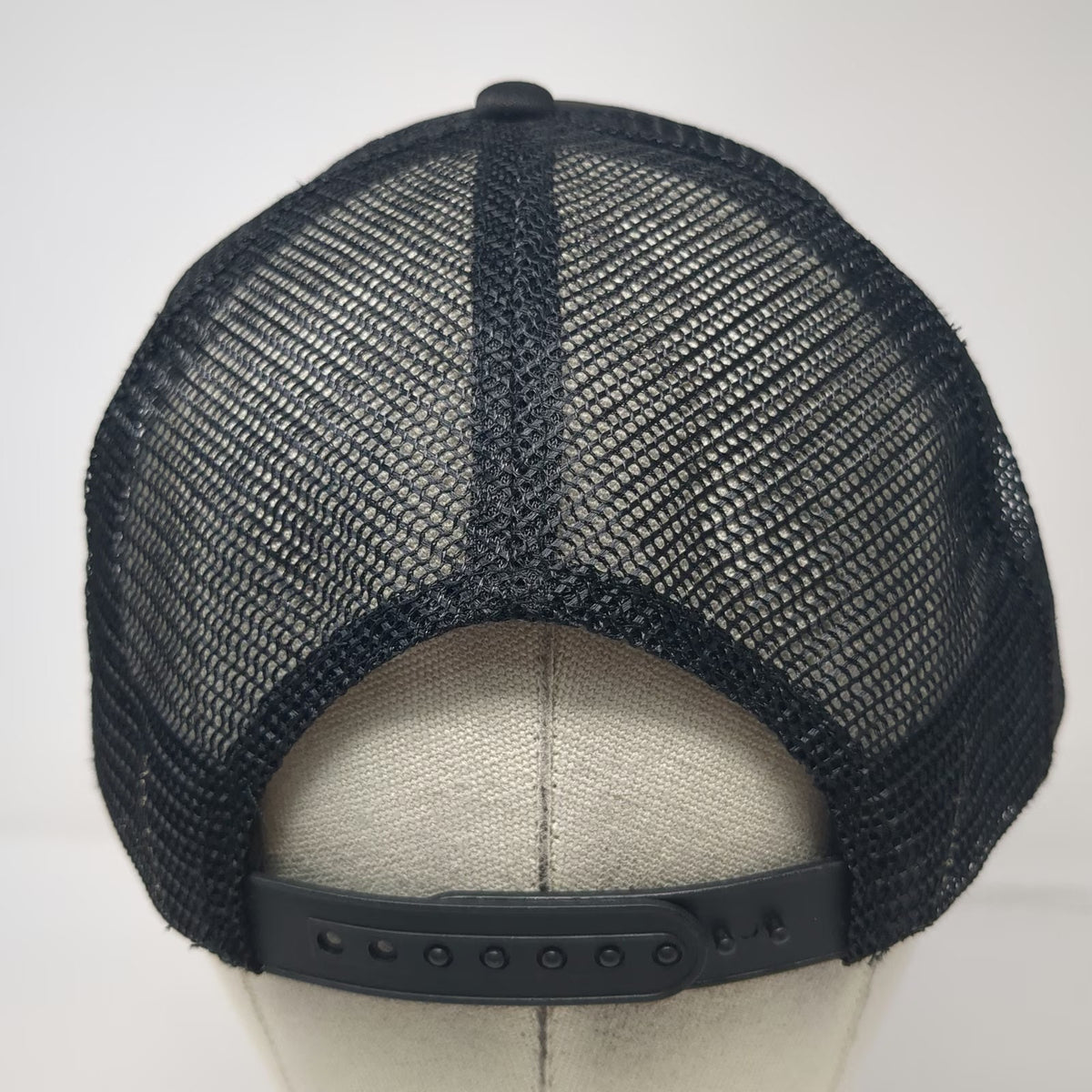 Wayne's World Movie Logo Black One Size Trucker Hat Snapback Foam Mesh Back