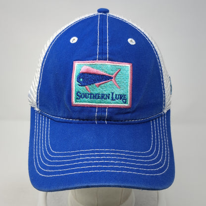 Southern Lure Snapback Trucker Hat Blue One Size Mesh Back Adjustable