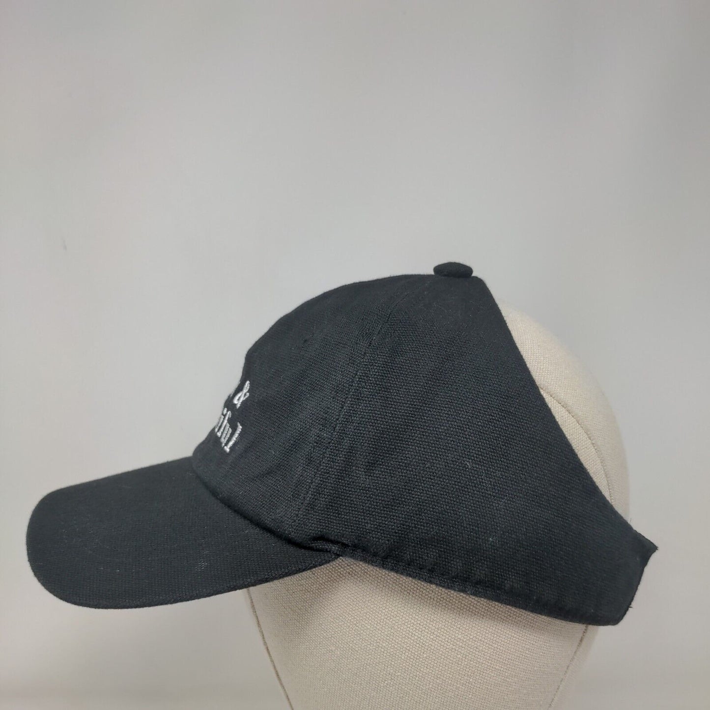 Black & Beautiful Fitted Sun Visor Hat Cap Black One Size Embroidered Lined