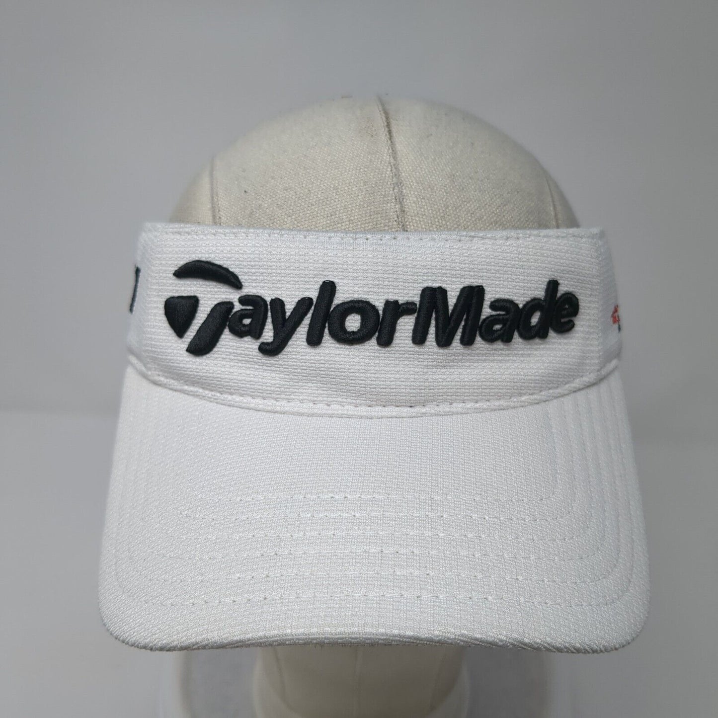 TaylorMade Strapback Sun Visor Hat White One Size Burner R11 Embroidered