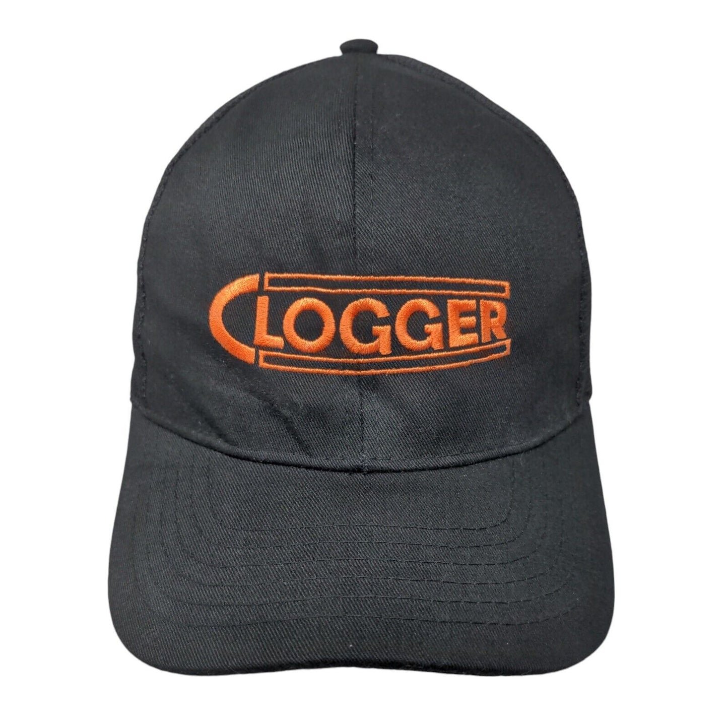 Clogger Snapback Mesh Back Trucker Hat Black OSFM Embroidered 6 Panel