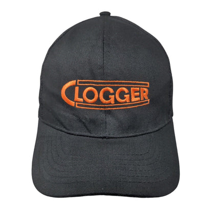 Clogger Snapback Mesh Back Trucker Hat Black OSFM Embroidered 6 Panel