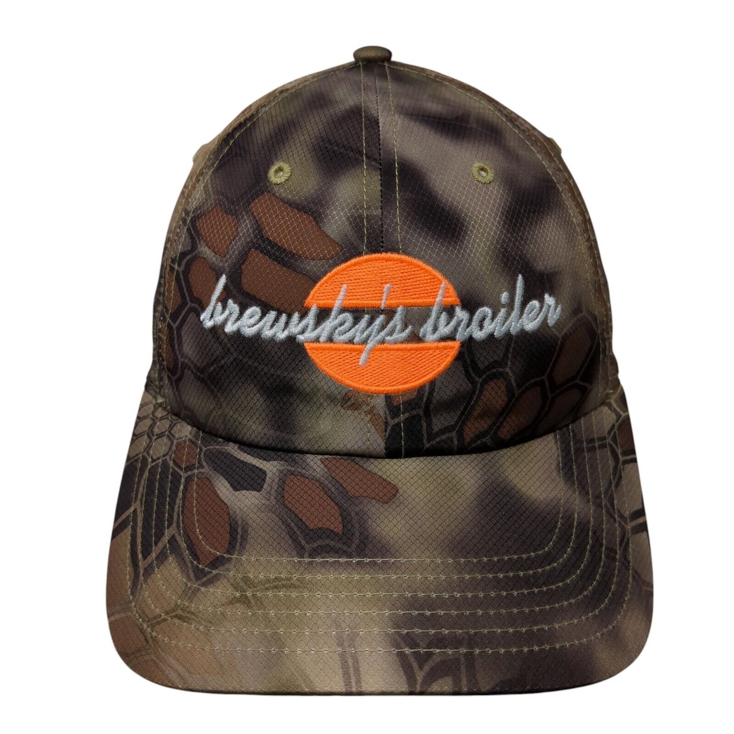 Brewsky's Broiler Strapback Hat Camo One Size Adjustable Richardson