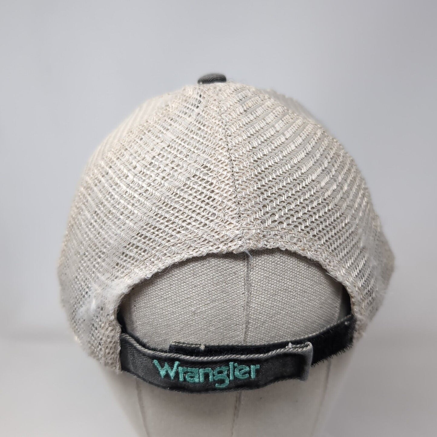 Long Live Cowgirls Cactus Strapback Trucker Hat Gray OS Mesh Back Wrangler