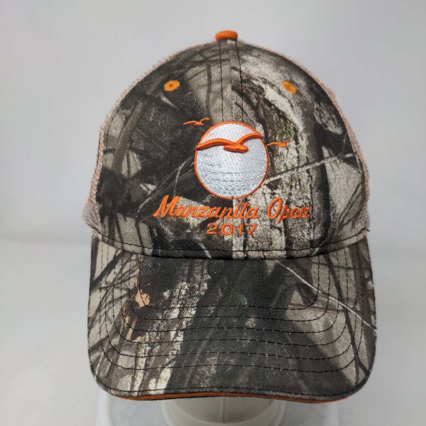 Manzanilla Open 2017 Strapback Trucker Hat Camo One Size Mesh Back