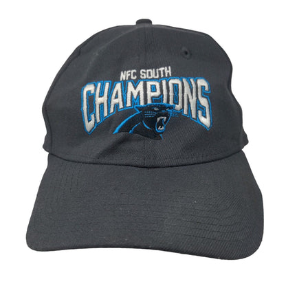 New Era Men's Fitted Hat Gray M-L Embroidered Carolina Panthers NFC South Champs