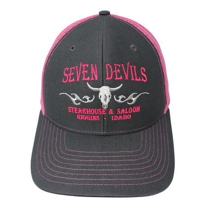 Seven Devils Snapback Trucker Hat Multi One Size Mesh Back Colorblock