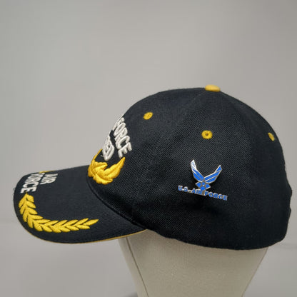 JFH Headwear Baseball Cap Black One Size U.S. Air Force Retired Hat Yellow Leaf