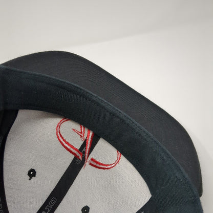 Yupoong Snapback Hat Black One Size Embroidered Logo 110 Flexfit Tech