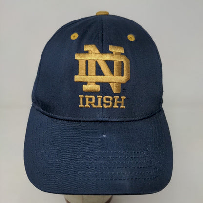 Captivating Headgear Men's Slideback Hat BLue OSFA Embroidered Notre Dame Irish