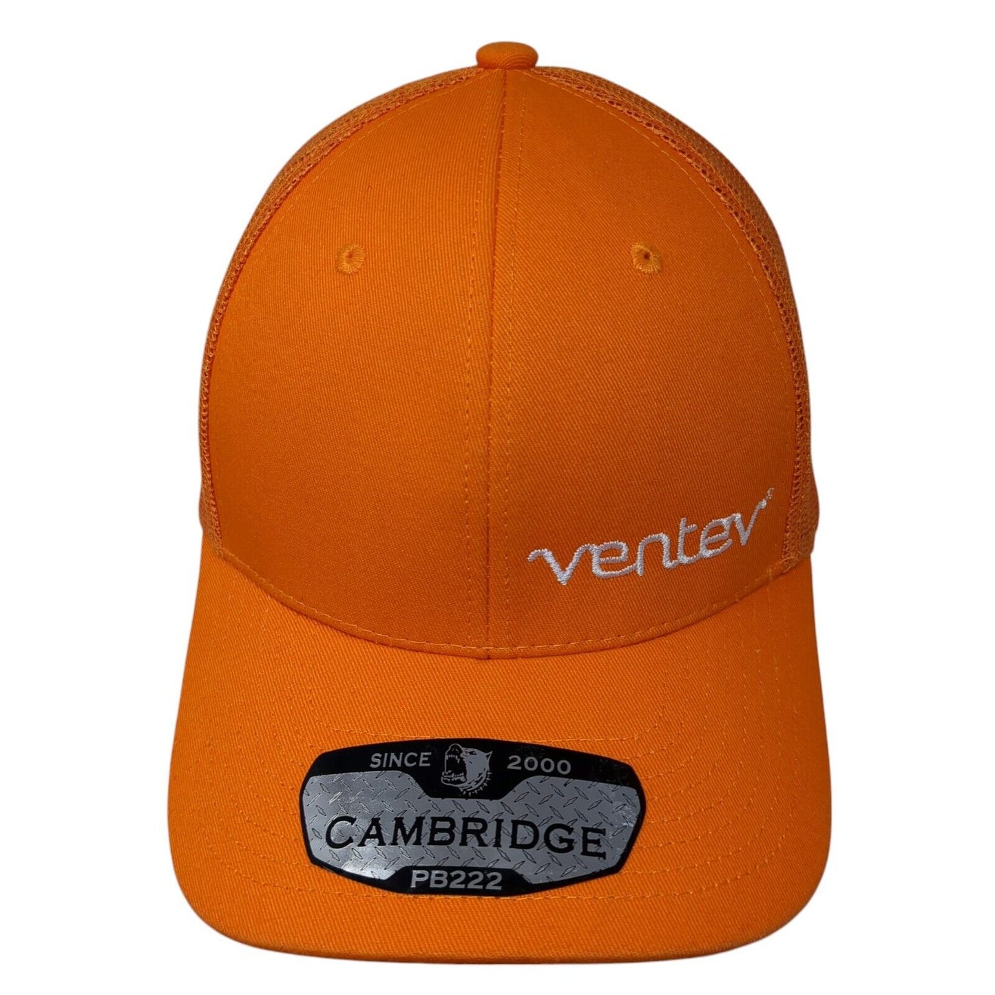 Ventev 2000 Cambridge Snapback Trucker Hat Orange OS Adjustable Mesh Pit Bull