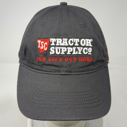 Tractor Supply Co Baseball Cap Gray One Size Slideback Hat TSC Since 38 Logo