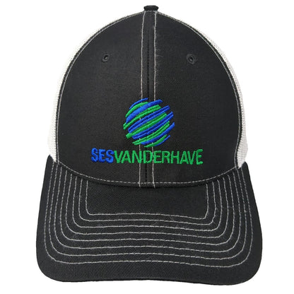 Richardson Trucker Hat Black One Size SESVANDERHAVE Blue Green Mesh Snapback