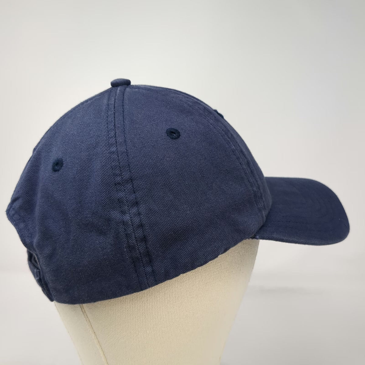 Vineyard Vines Baseball Cap Blue One Size Whale Logo Strapback Cotton Fabric Hat