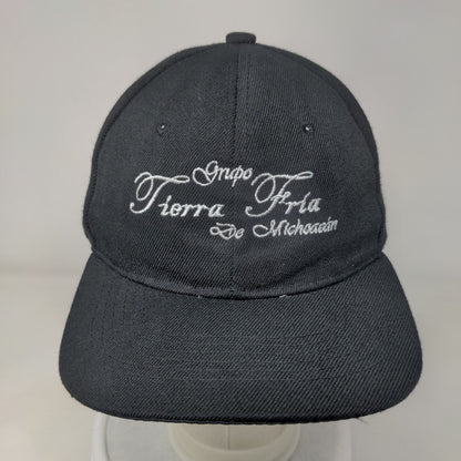 Grupo Tierra Fria De Michoacan Strapback Hat Black One Size Embroidered