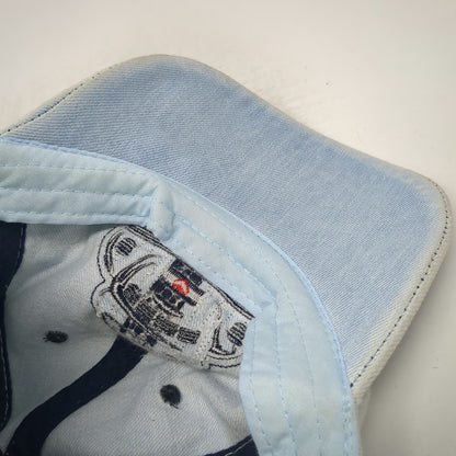 Volkswagen Blue Baseball Cap One Size Beetle Bug Denim Patch Slideback Hat Heart