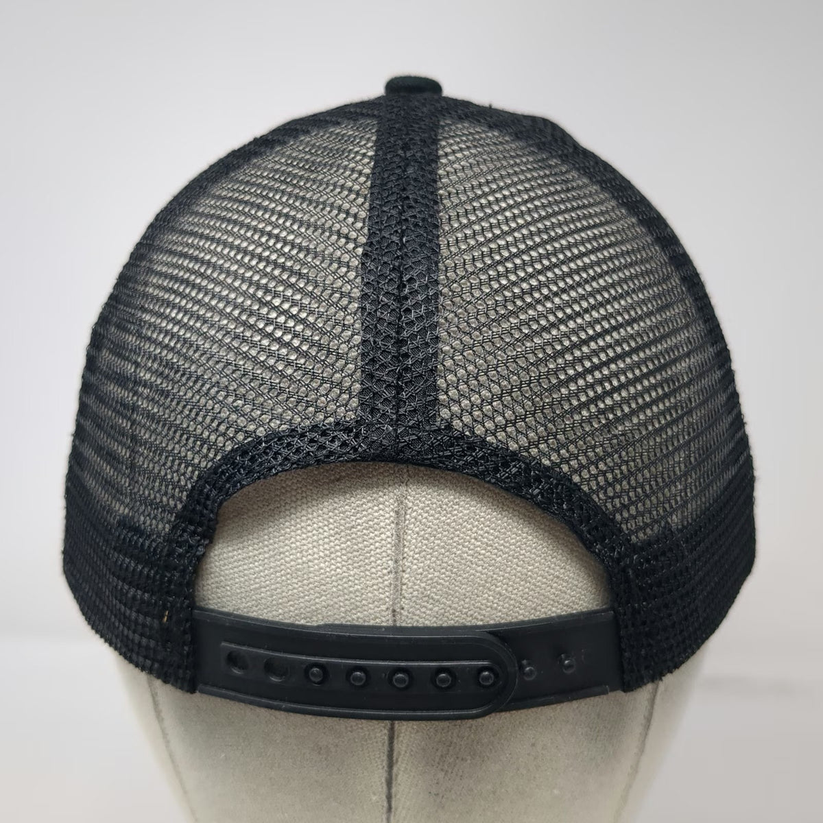 Budweiser Beer Brand Logo Black One Size Trucker Hat Mesh Back Snapback Curved