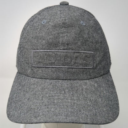 Adidas Baseball Cap Gray One Size Cotton Slideback Tonal Logo Climalite Hat