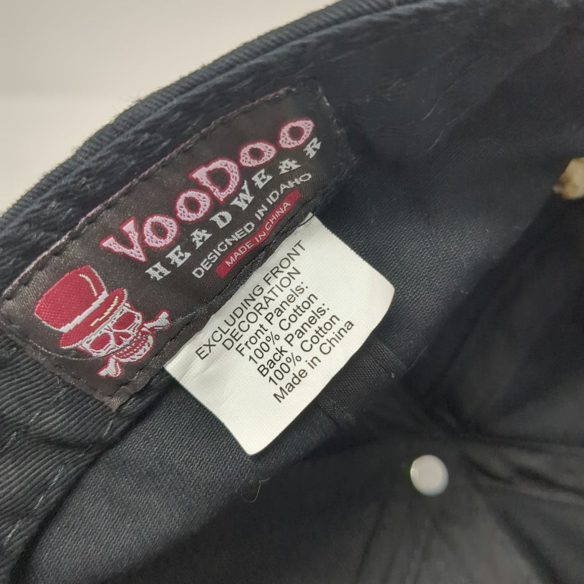VooDoo Headwear Snapback Black One Size Simplot Syngenta Agriculture Farm Hat