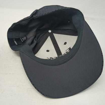 Sport-Tek Baseball Cap Gray One Size Fresca Logo Mesh Back Strapback Hat Hex